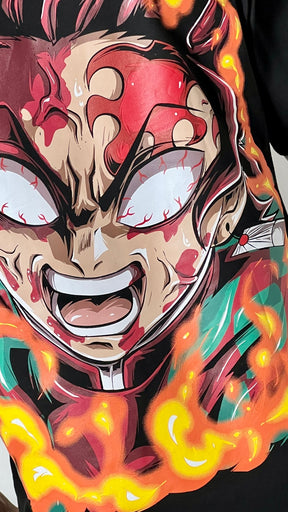 Camiseta Oversized Tanjiro Kamado